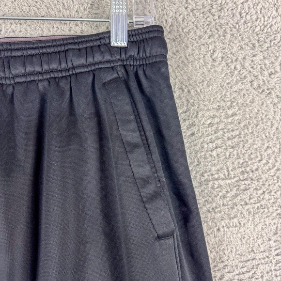 Under Armour Pants Mens Medium Black ColdGear Fleece Joggers Rib Cuffs 1320760 - Picture 6 of 16